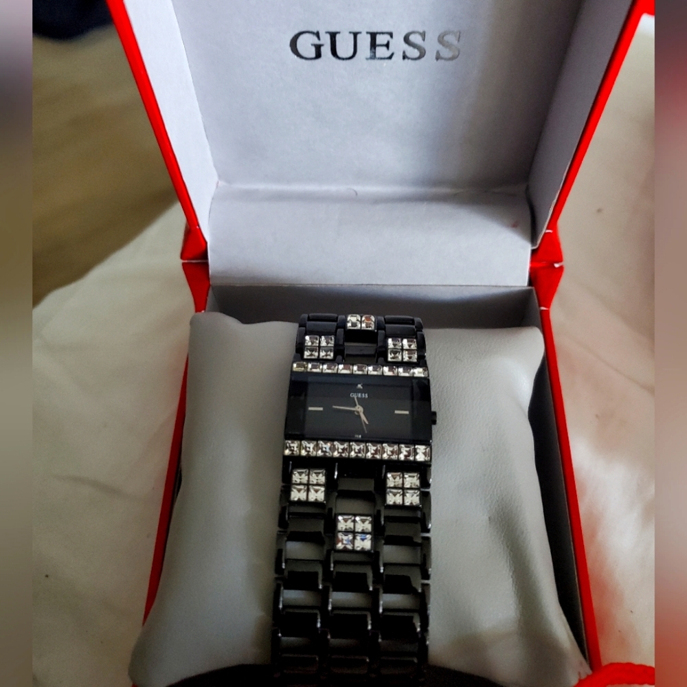 Guess Black and Silver Watch
